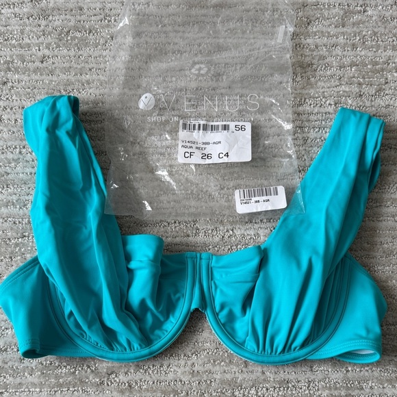 VENUS Other - New! VENUS Aqua uplift Marilyn Bikini Top